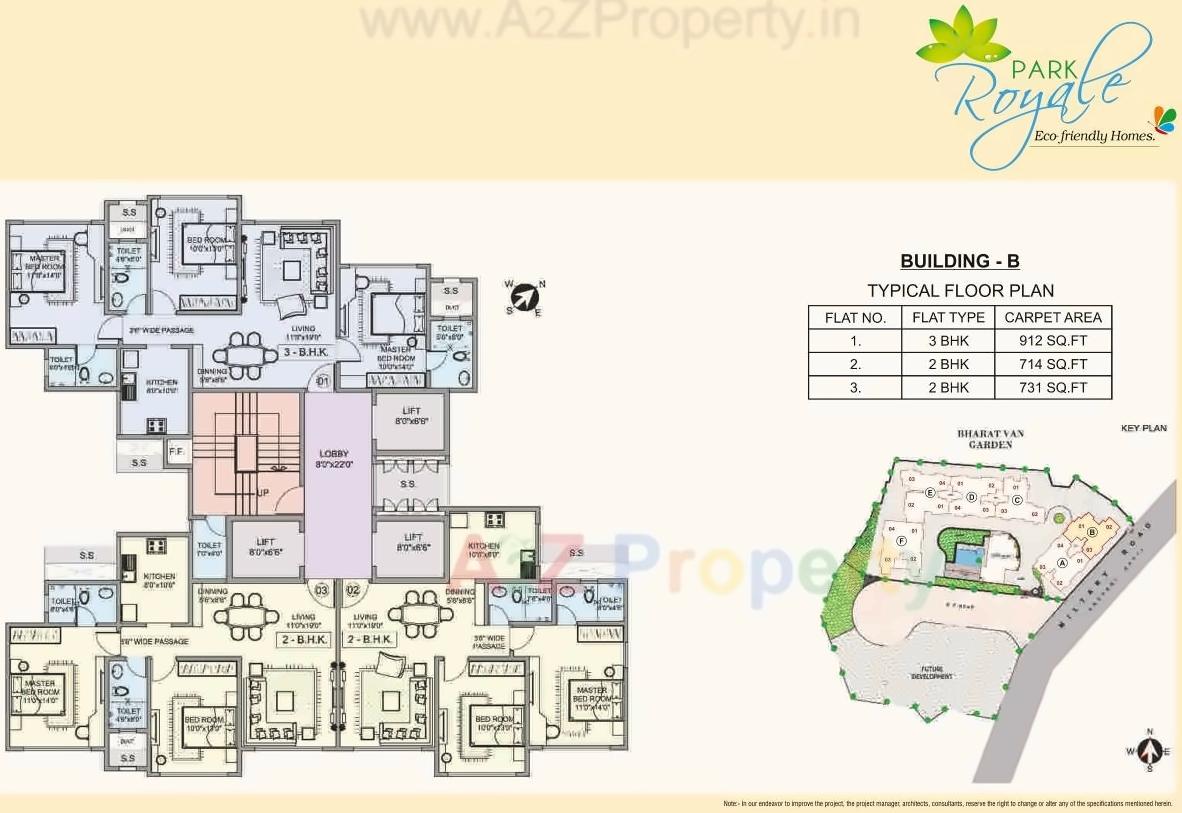 Layout of real estate project Park Royale Ab located at Andheri, MumbaiSuburban, Maharashtra