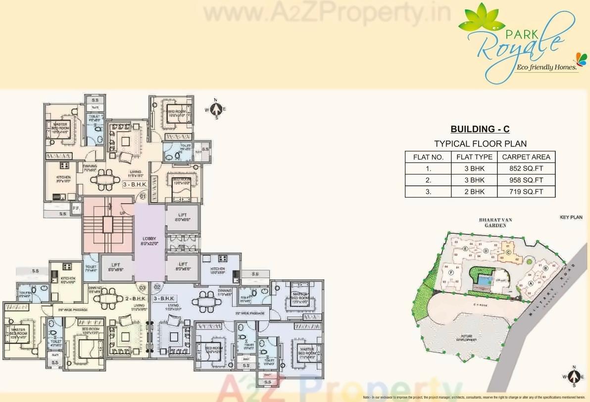 Layout of real estate project Park Royale Ab located at Andheri, MumbaiSuburban, Maharashtra