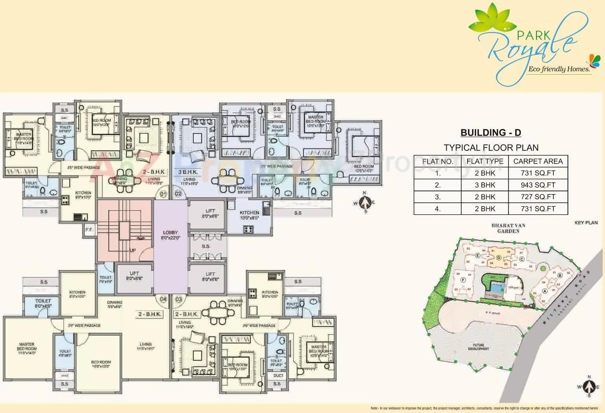 Layout of real estate project Park Royale Ab located at Andheri, MumbaiSuburban, Maharashtra