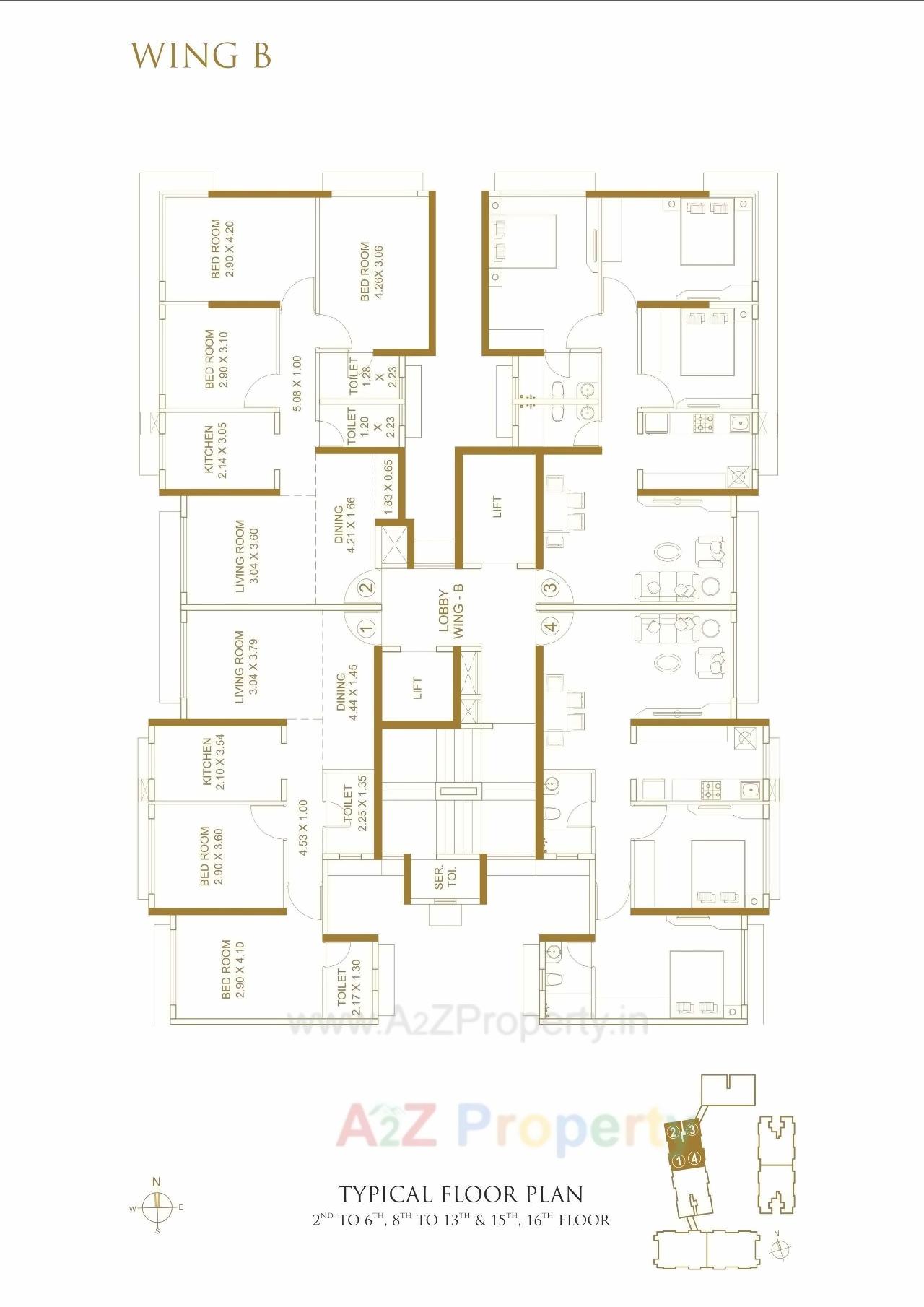 Layout of real estate project Platinum Life located at Andheri, MumbaiSuburban, Maharashtra