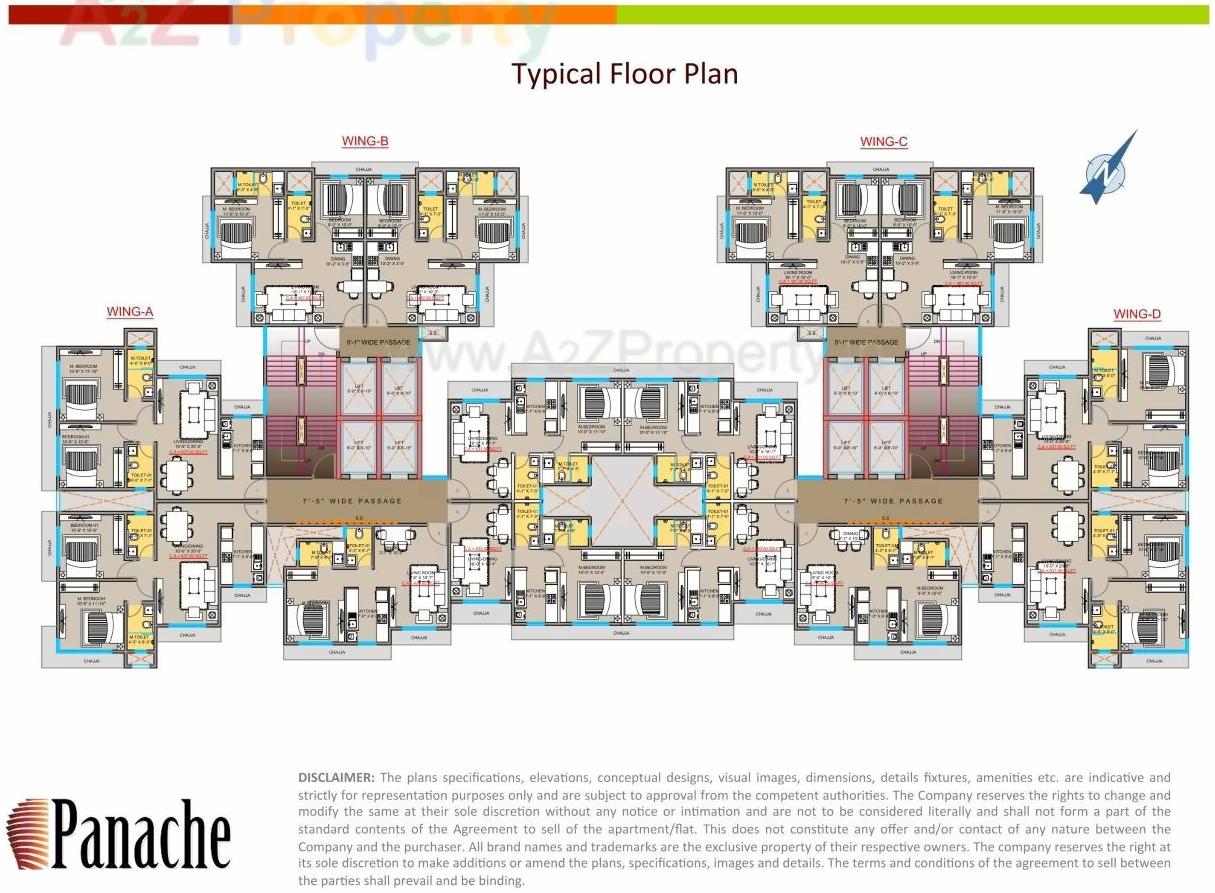 Layout of real estate project Premiere By Panache located at Kurla, MumbaiSuburban, Maharashtra