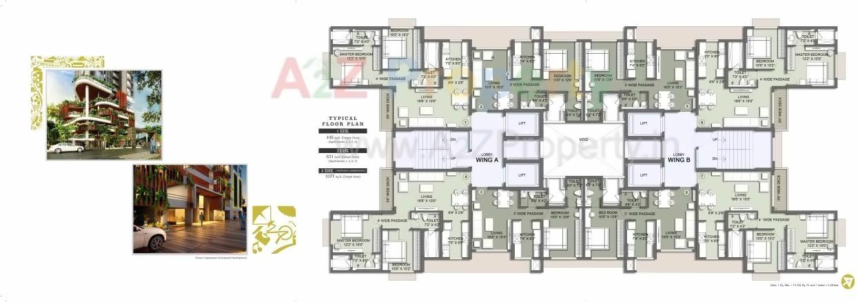 Layout of real estate project Primo located at Kurla, MumbaiSuburban, Maharashtra