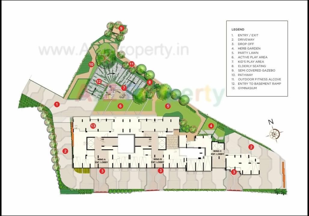 Layout of real estate project Primus Residences located at Andheri, MumbaiSuburban, Maharashtra