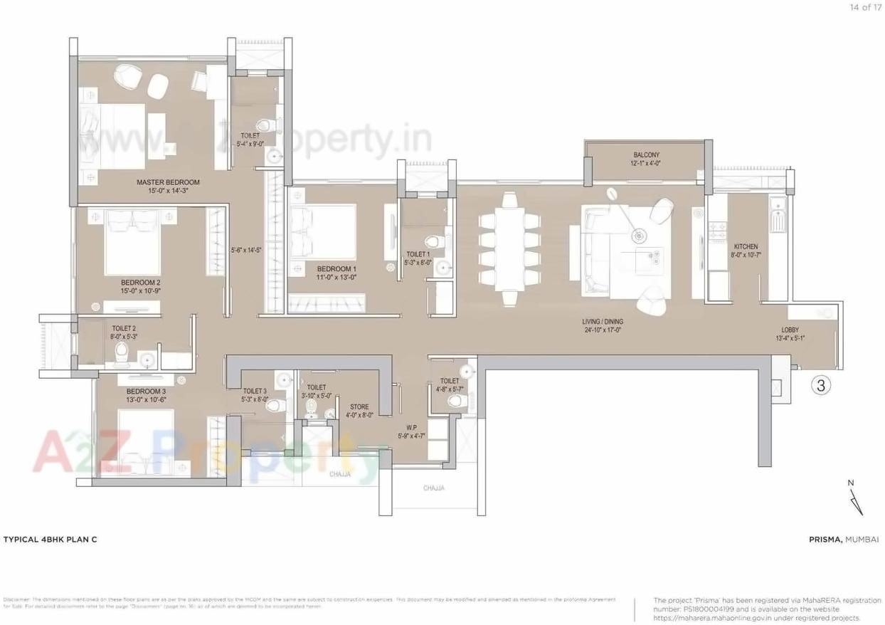 Layout of real estate project Prisma located at Andheri, MumbaiSuburban, Maharashtra