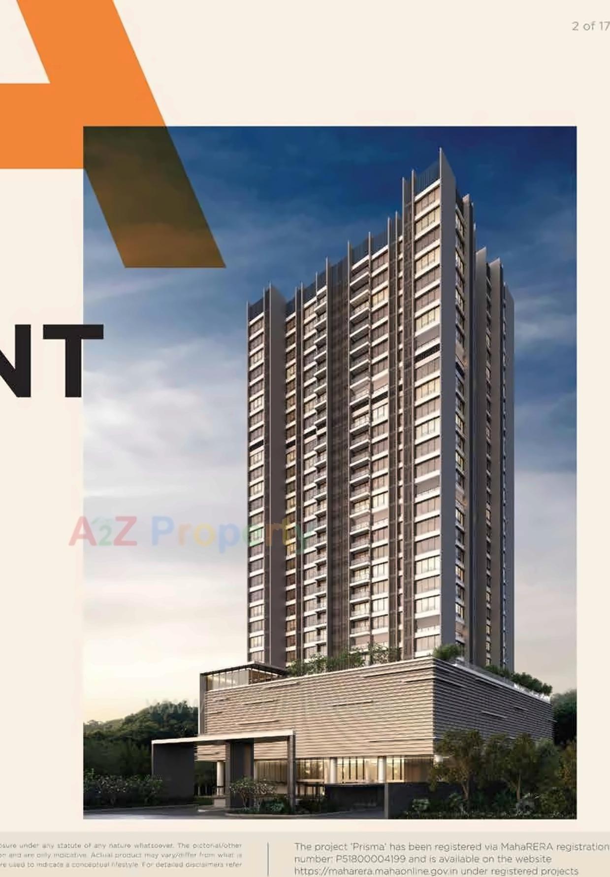 3D Elevation of real estate project Prisma located at Andheri, MumbaiSuburban, Maharashtra