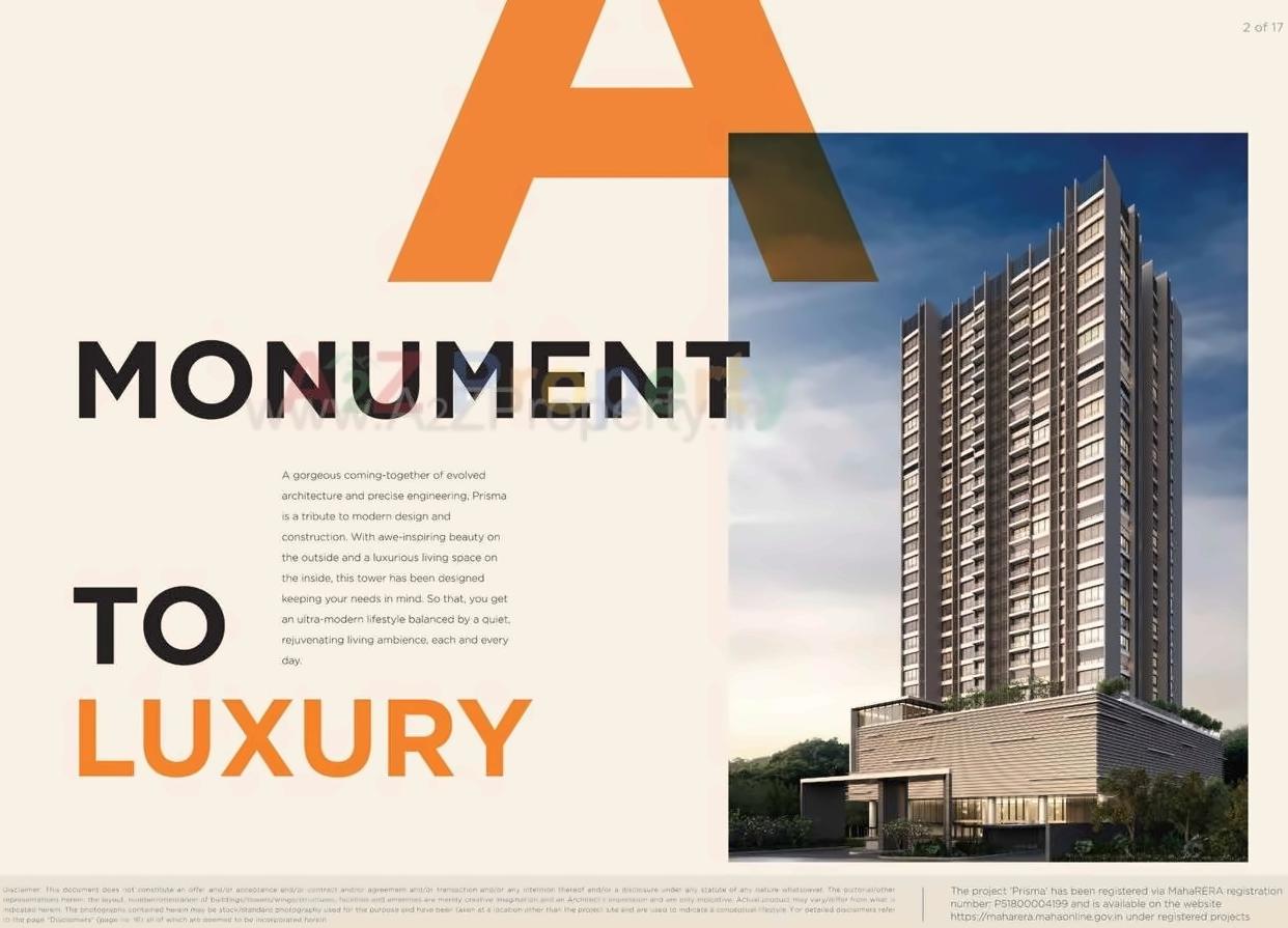 3D Elevation of real estate project Prisma located at Andheri, MumbaiSuburban, Maharashtra