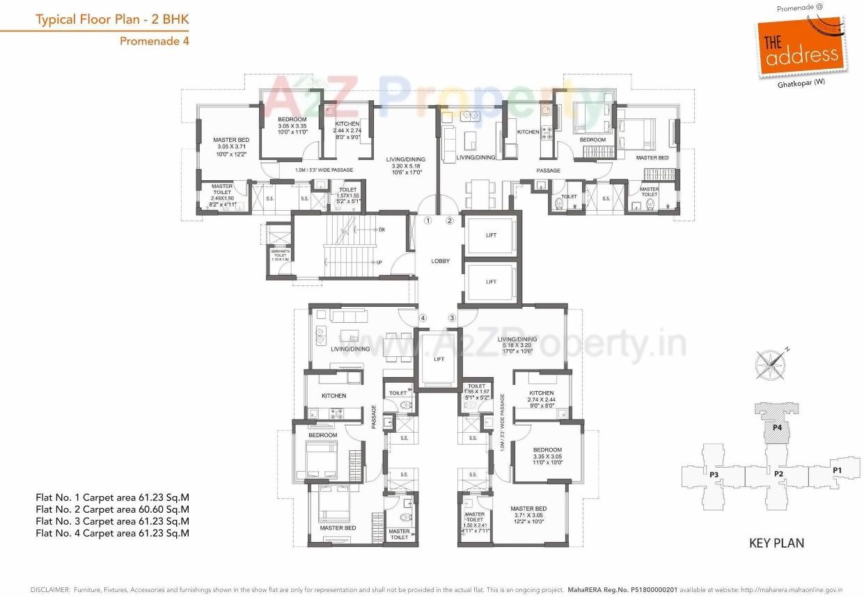 Layout of real estate project Promenade   The Address located at Kurla, MumbaiSuburban, Maharashtra