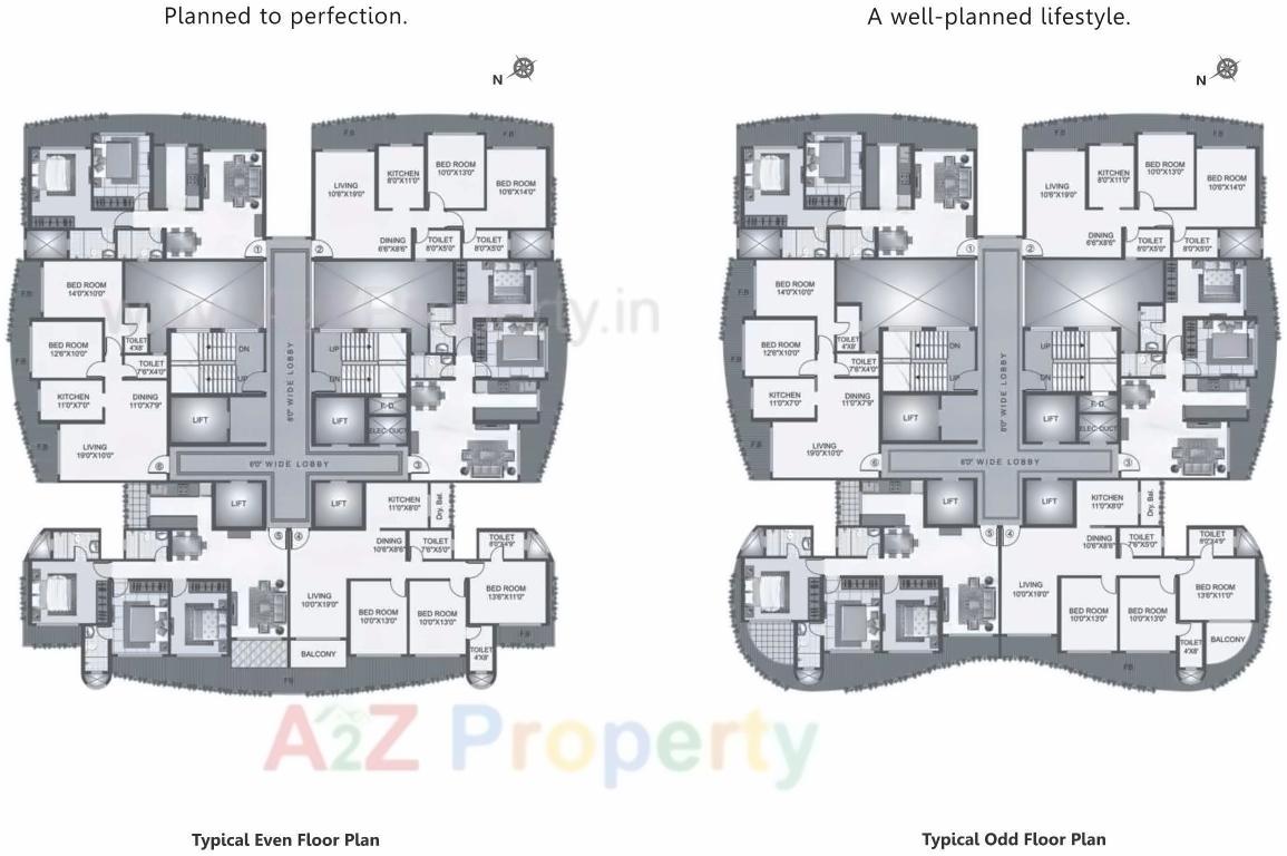 Layout of real estate project Raj Altezza located at Kurla, MumbaiSuburban, Maharashtra