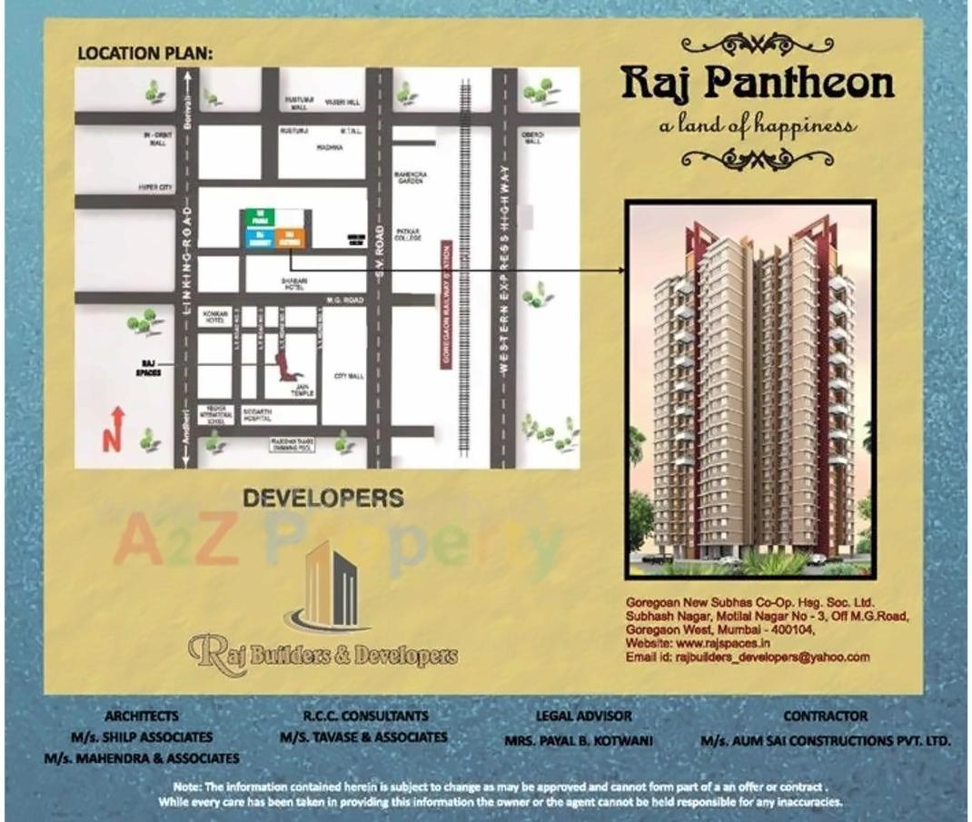 Layout of real estate project Raj Pantheon located at Borivali, MumbaiSuburban, Maharashtra