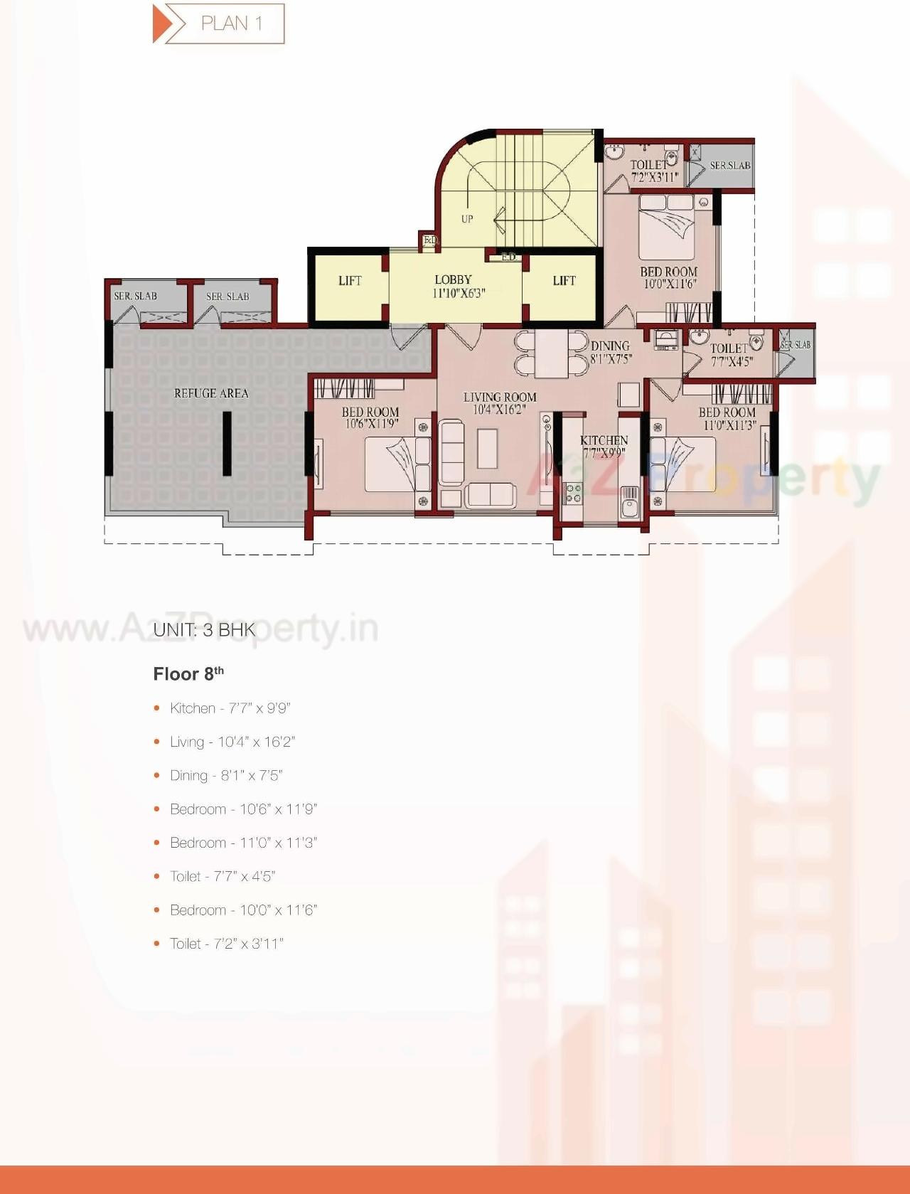 Layout of real estate project Rajas Residency located at Kurla, MumbaiSuburban, Maharashtra