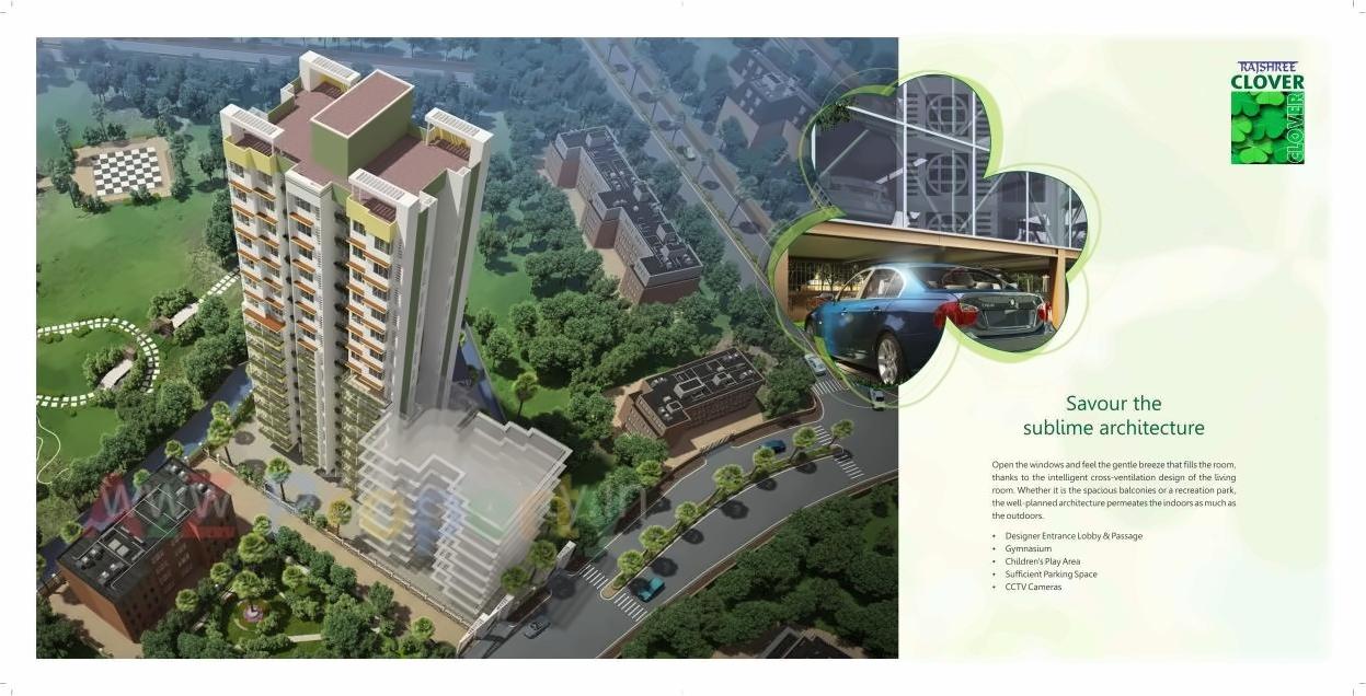 3D Elevation of real estate project Rajshree Clover located at Kurla, MumbaiSuburban, Maharashtra