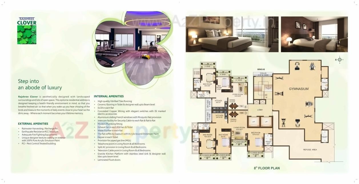 Layout of real estate project Rajshree Clover located at Kurla, MumbaiSuburban, Maharashtra
