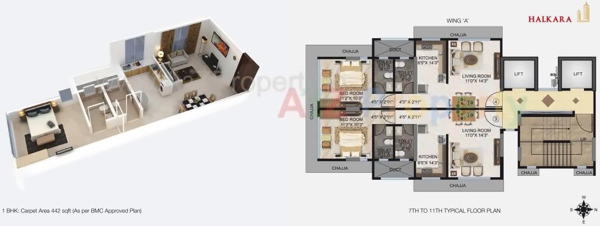 Layout of real estate project Rameshwar Darshan located at Andheri, MumbaiSuburban, Maharashtra