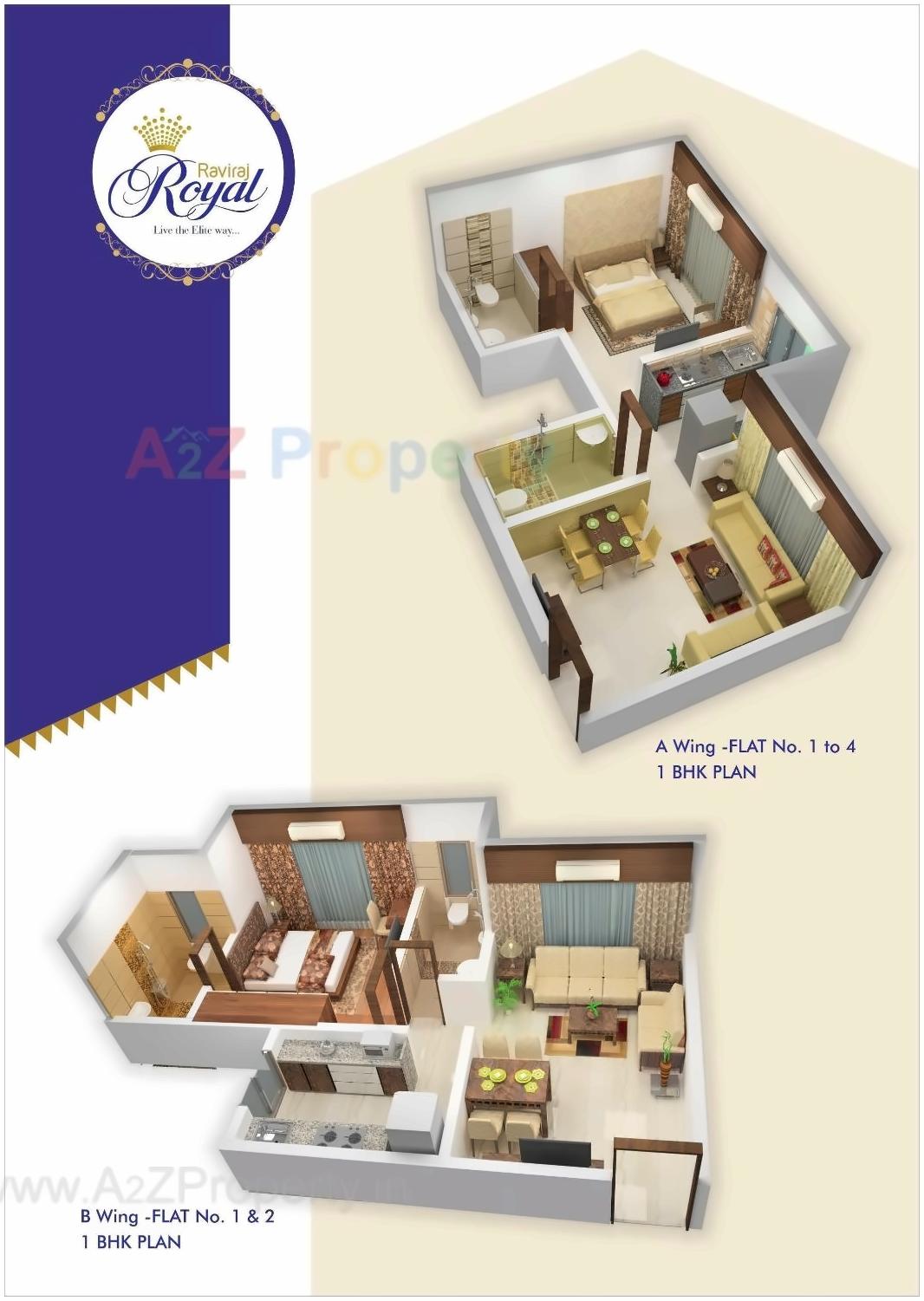 Layout of real estate project Raviraj Royal located at Borivali, MumbaiSuburban, Maharashtra