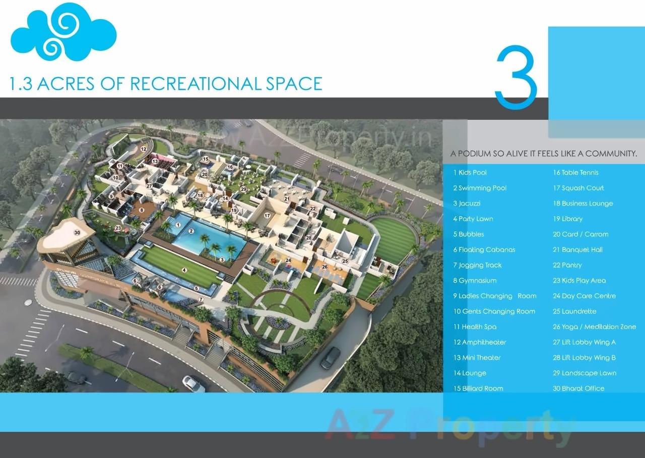 3D Elevation of real estate project Redevelopment Of Godi Kamgar  C3 B Skyvistas Bluez located at Andheri, MumbaiSuburban, Maharashtra