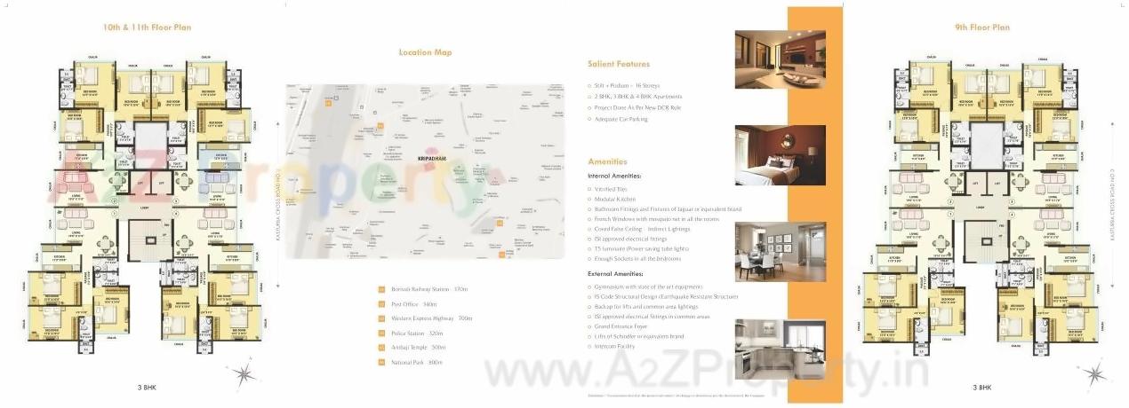 Layout of real estate project Redevelopment Of Kripadham Chs Ltd located at Borivali, MumbaiSuburban, Maharashtra