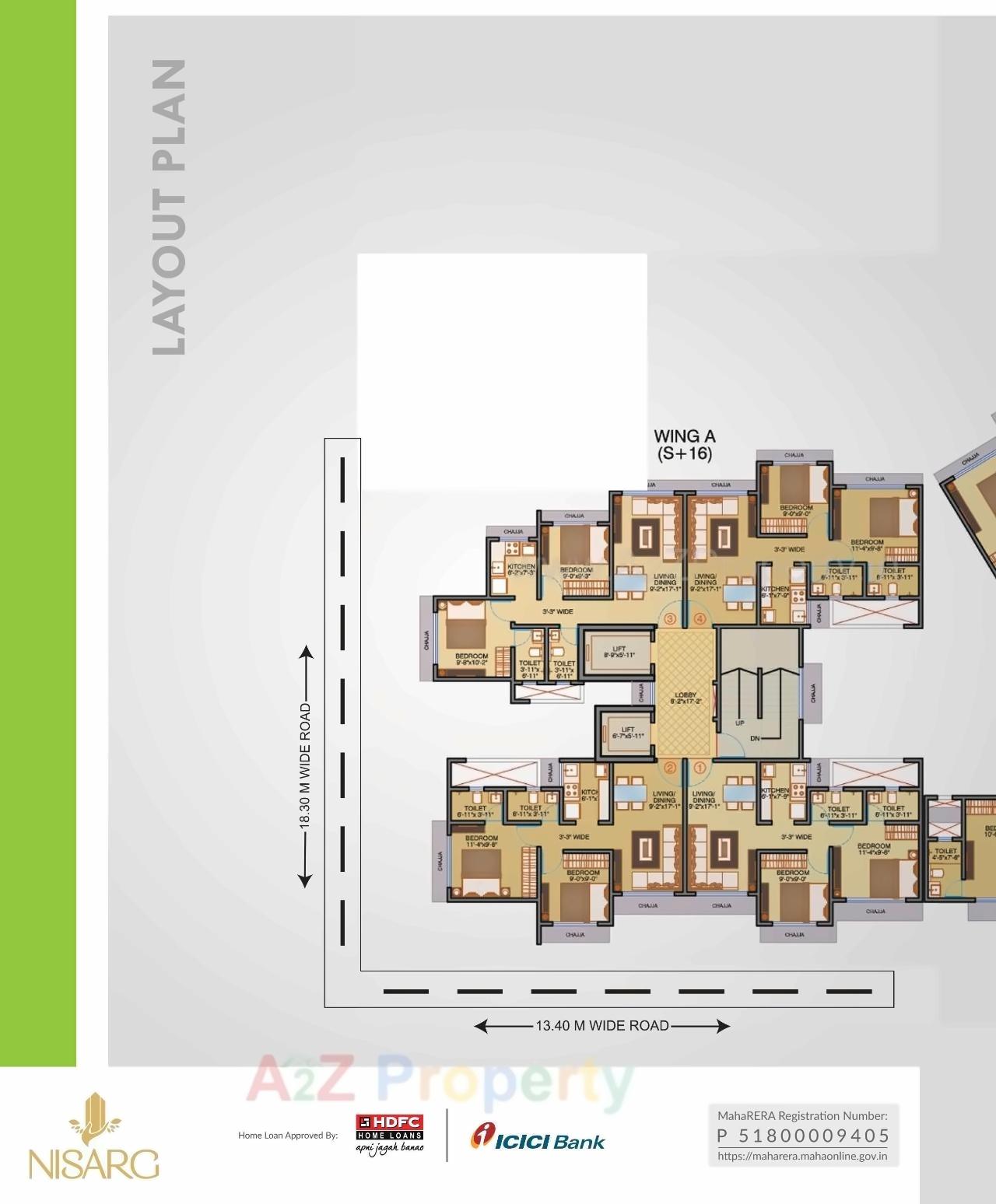 Layout of real estate project Redevelopment Of Tilak Nagar Nisarg Co  Op  Hsg  Soc  Ltd located at Kurla, MumbaiSuburban, Maharashtra