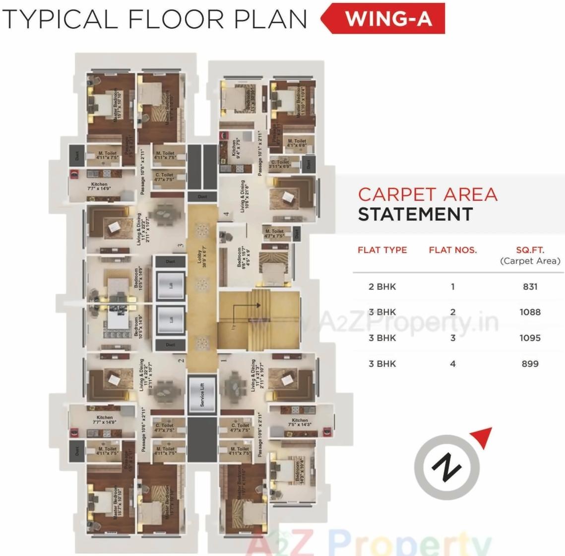 Layout of real estate project Redevlopment Of Rajendra Nagar   Shree Ganesh Chs Ltd located at Borivali, MumbaiSuburban, Maharashtra