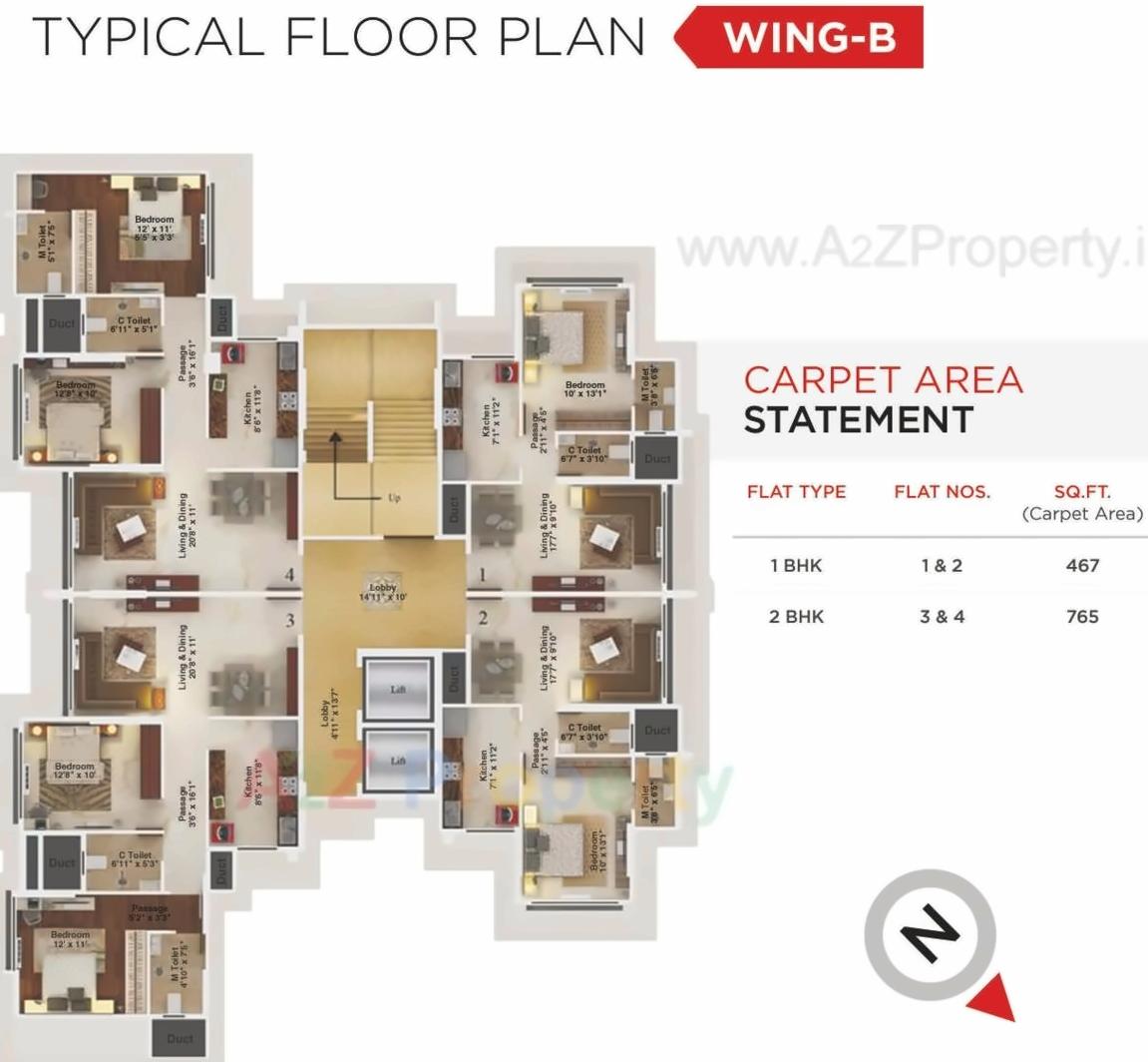 Layout of real estate project Redevlopment Of Rajendra Nagar   Shree Ganesh Chs Ltd located at Borivali, MumbaiSuburban, Maharashtra