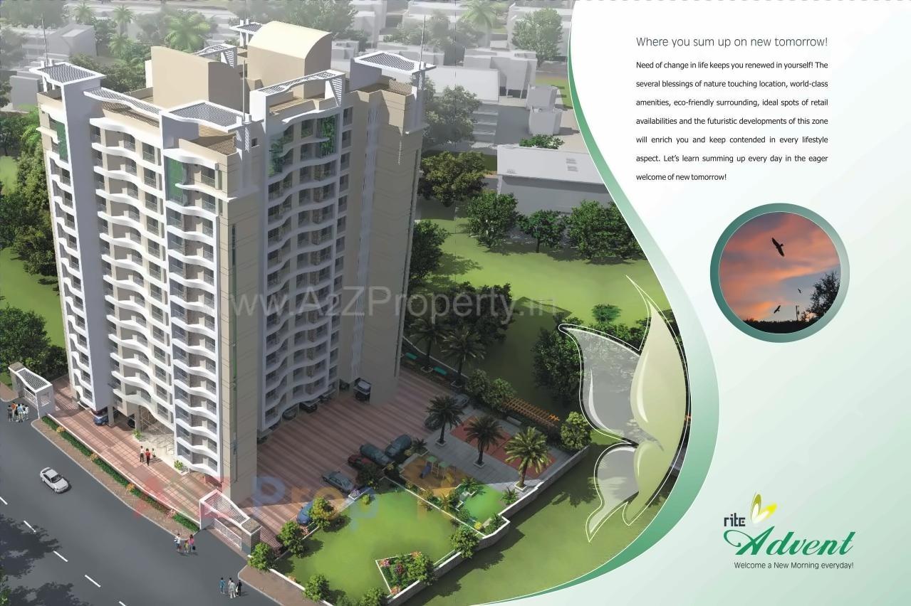 3D Elevation of real estate project Rite Advent located at Kurla, MumbaiSuburban, Maharashtra