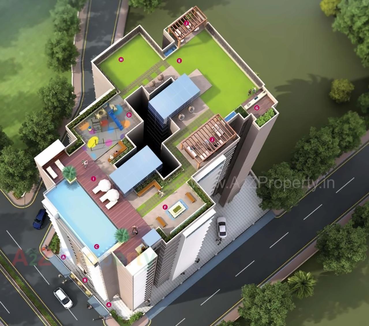 3D Elevation of real estate project Rite Skyluxe located at Kurla, MumbaiSuburban, Maharashtra