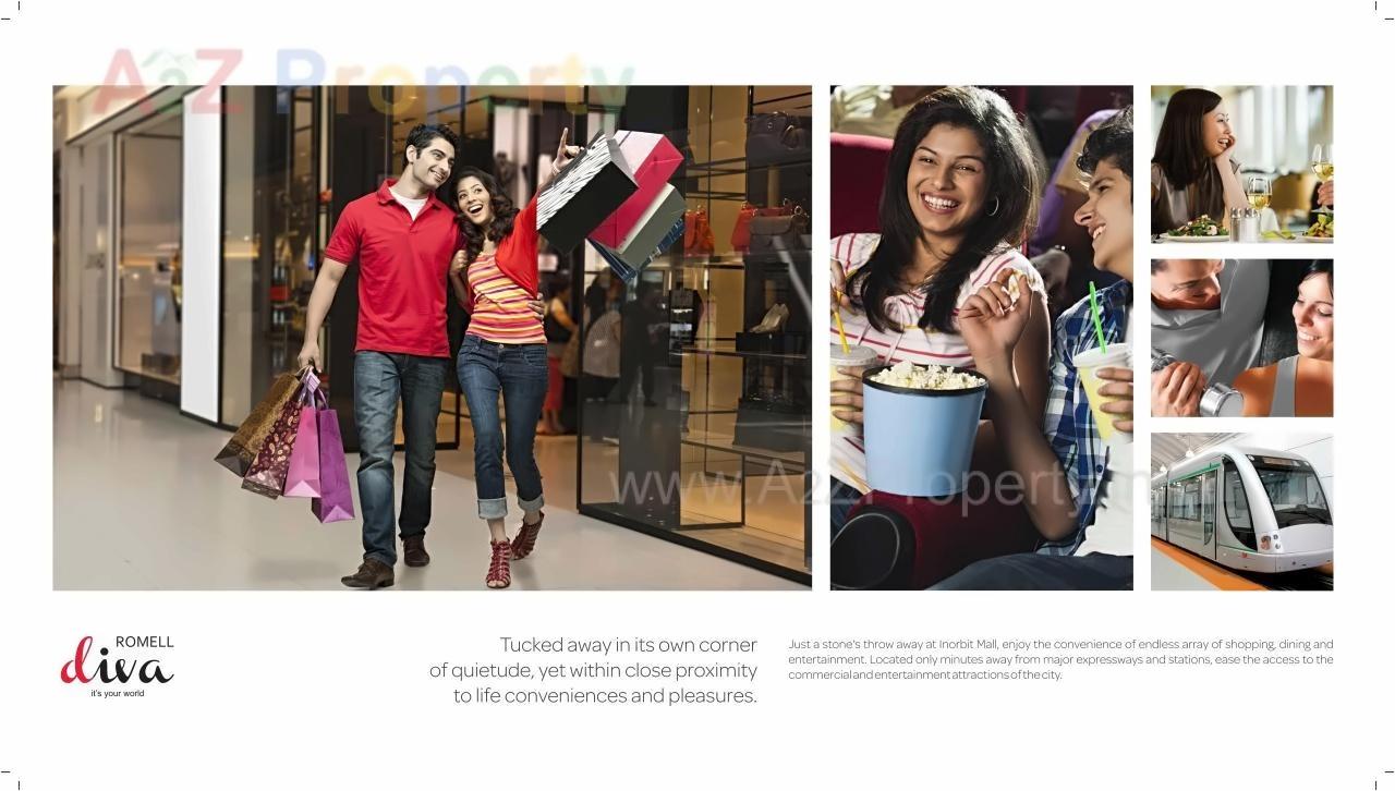  of real estate project Romell Diva   17th To 20th Foor located at Borivali, MumbaiSuburban, Maharashtra