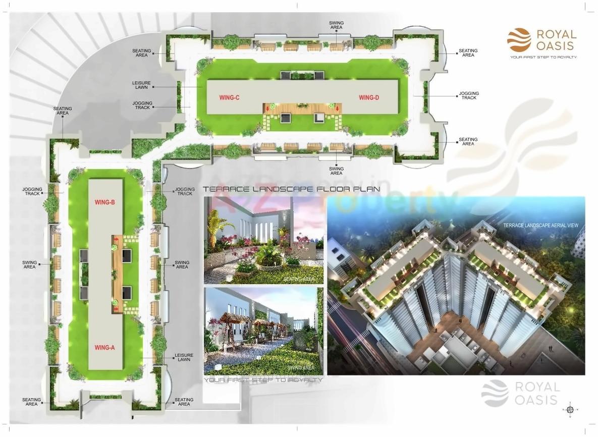 Layout of real estate project Royal Oasis located at Borivali, MumbaiSuburban, Maharashtra