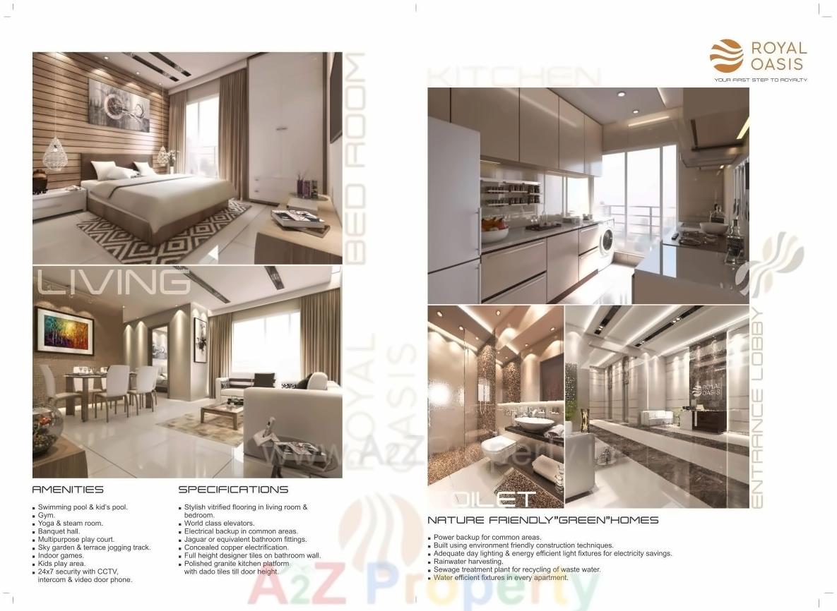 Layout of real estate project Royal Oasis located at Borivali, MumbaiSuburban, Maharashtra