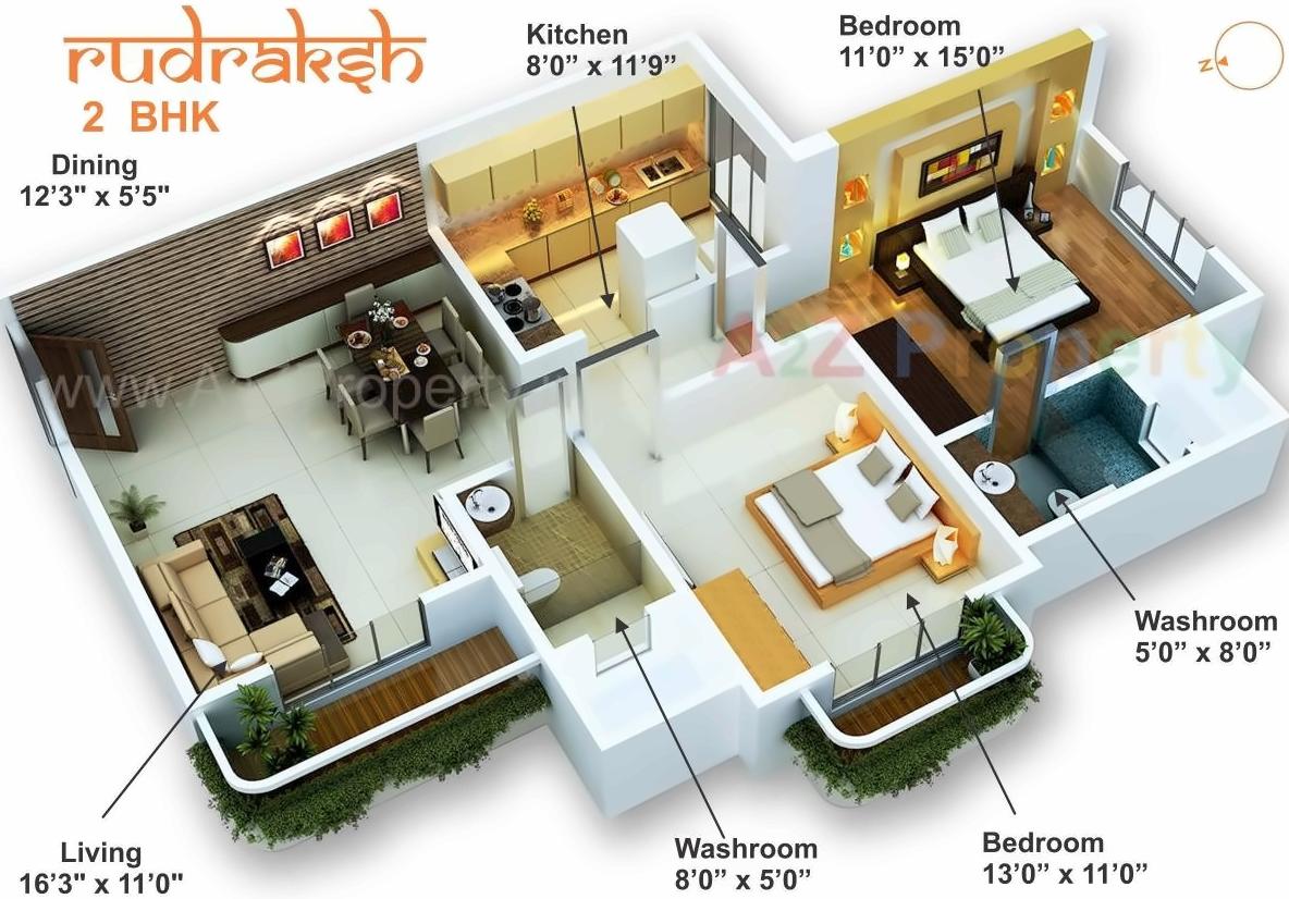 Layout of real estate project Rudraksh located at Kurla, MumbaiSuburban, Maharashtra