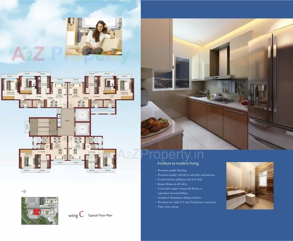 Layout of real estate project Rudraksha located at Borivali, MumbaiSuburban, Maharashtra