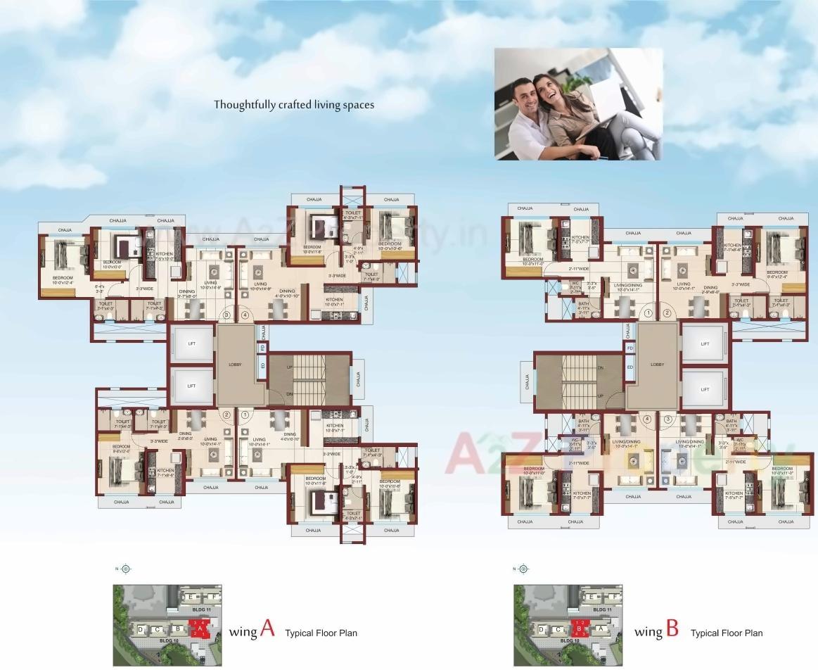 Layout of real estate project Rudraksha located at Borivali, MumbaiSuburban, Maharashtra