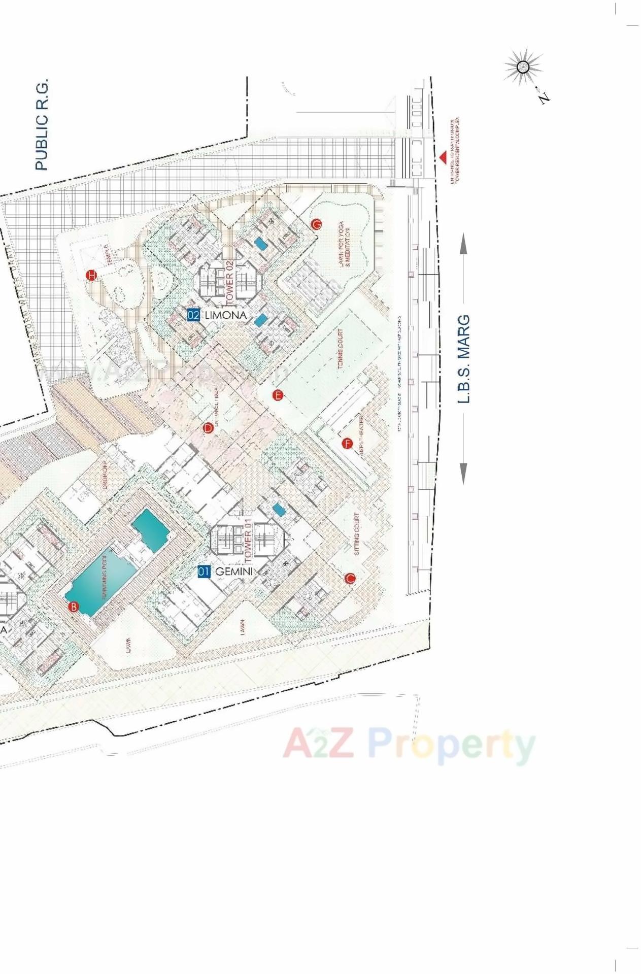 Layout of real estate project Runwal Anthurium   Valentine located at Kurla, MumbaiSuburban, Maharashtra