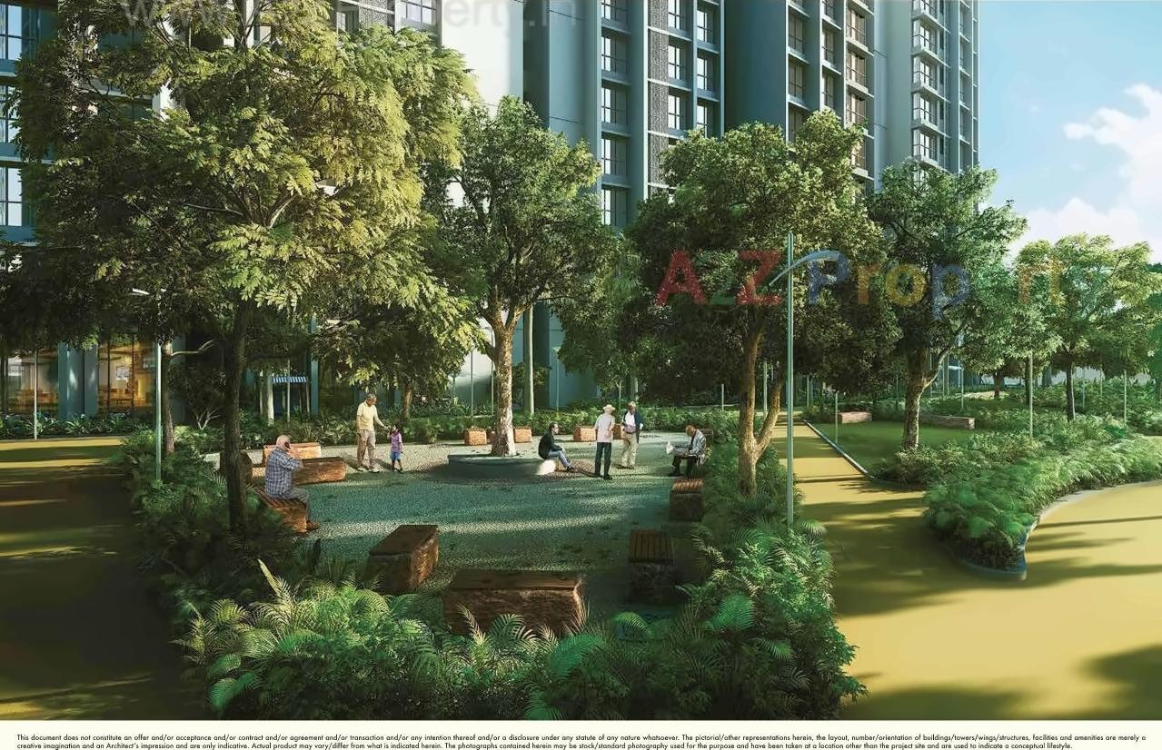 3D Elevation of real estate project Runwal Forest Tower located at Kurla, MumbaiSuburban, Maharashtra