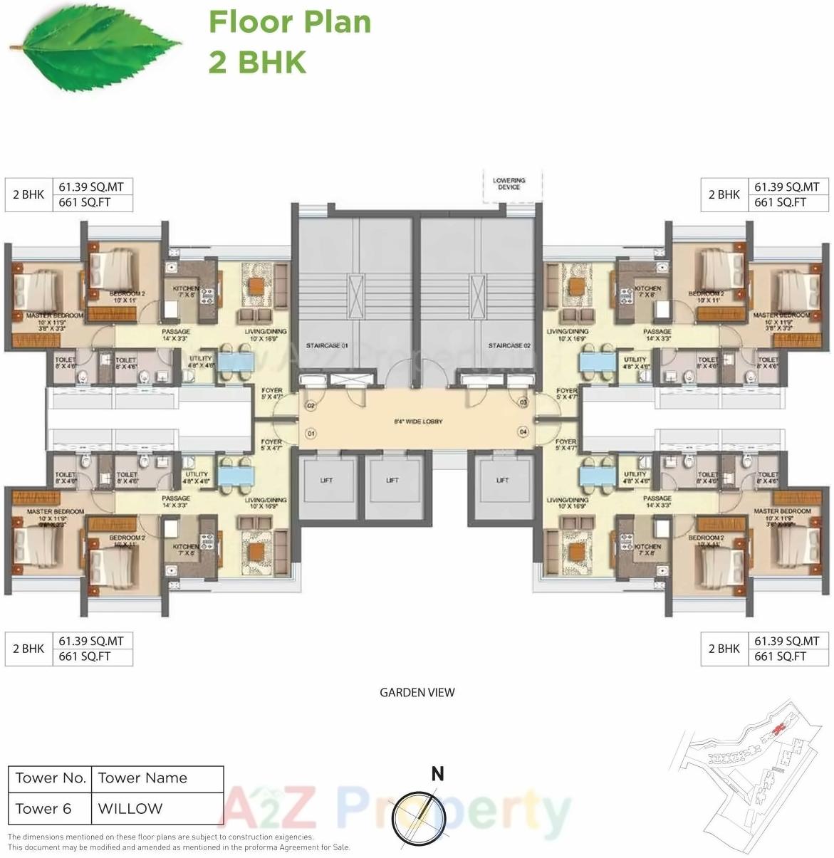 Layout of real estate project Runwal Forest Tower located at Kurla, MumbaiSuburban, Maharashtra