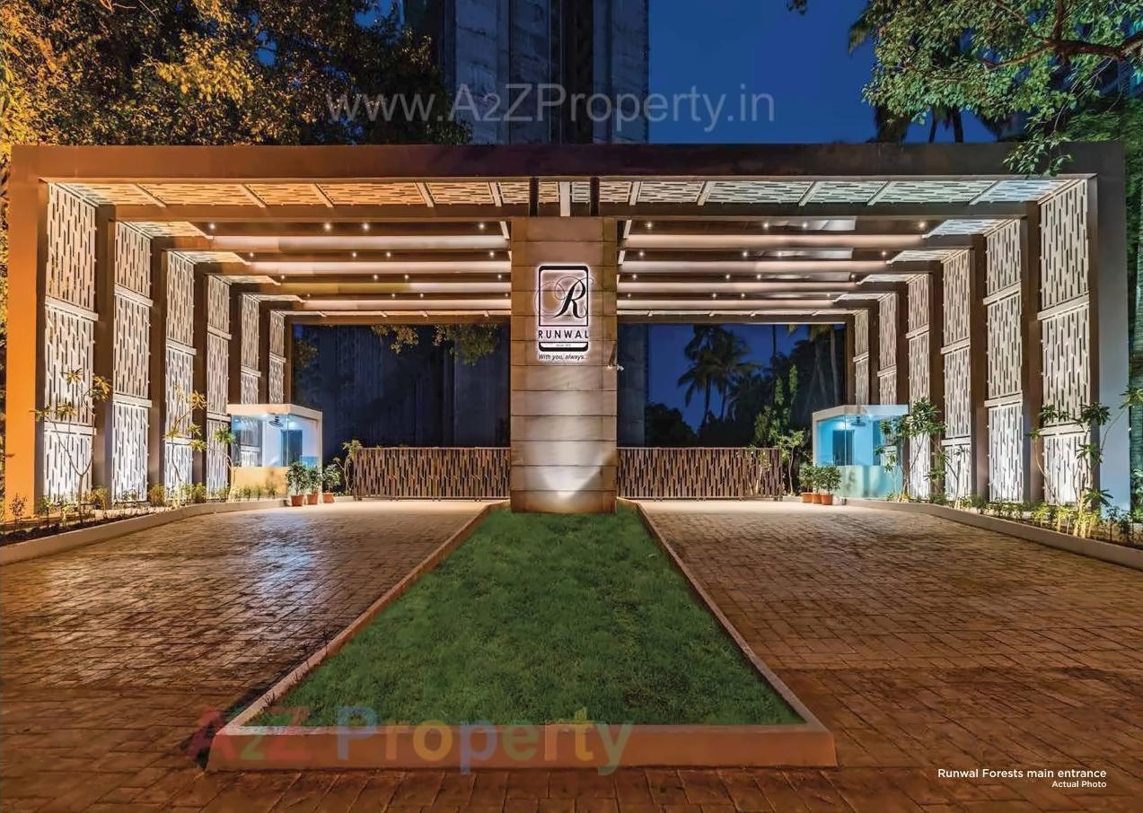 3D Elevation of real estate project Runwal Forest Tower located at Kurla, MumbaiSuburban, Maharashtra