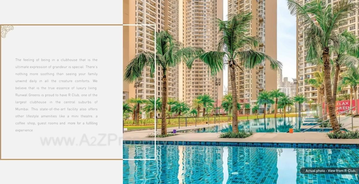 3D Elevation of real estate project Runwal Greenss located at Kurla, MumbaiSuburban, Maharashtra