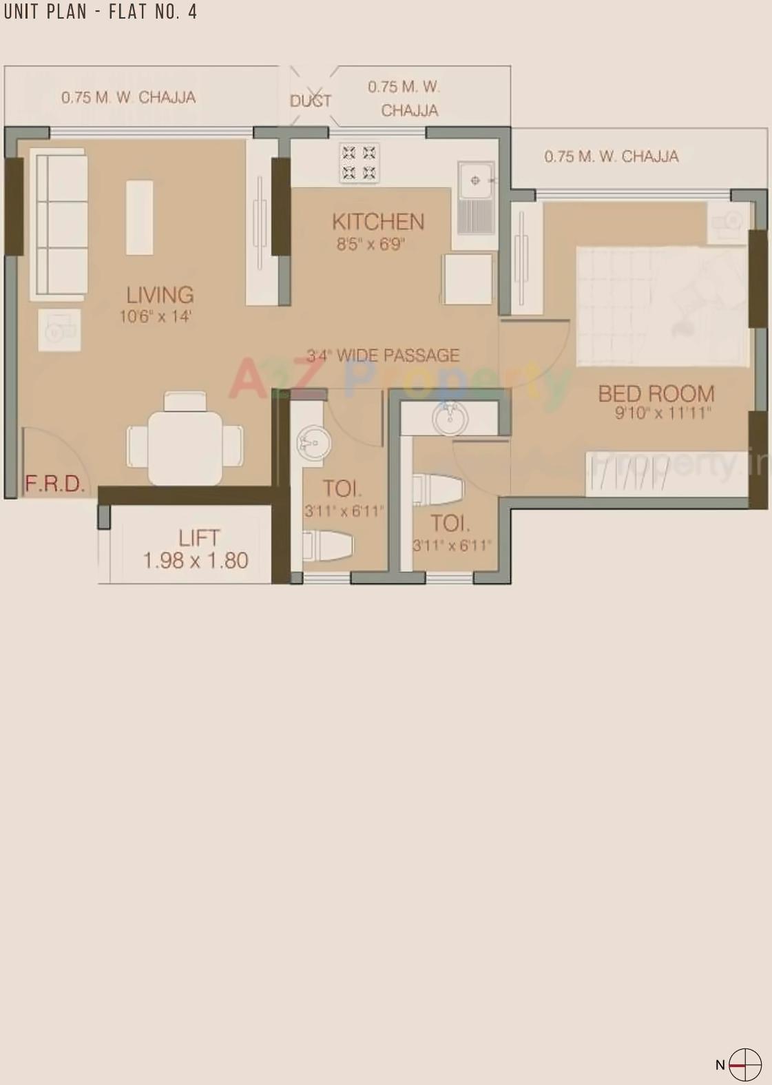 Layout of real estate project Ruparel Elara located at Borivali, MumbaiSuburban, Maharashtra