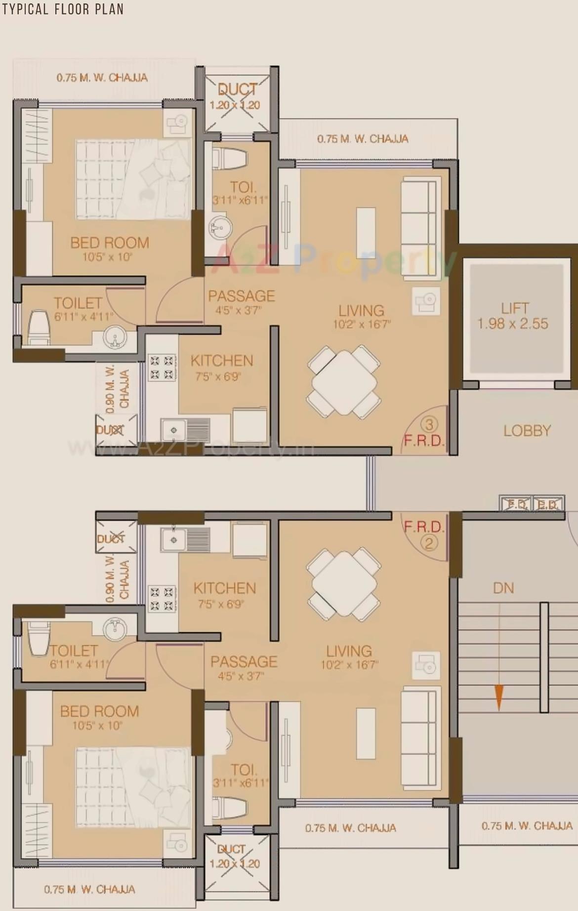Layout of real estate project Ruparel Elara located at Borivali, MumbaiSuburban, Maharashtra