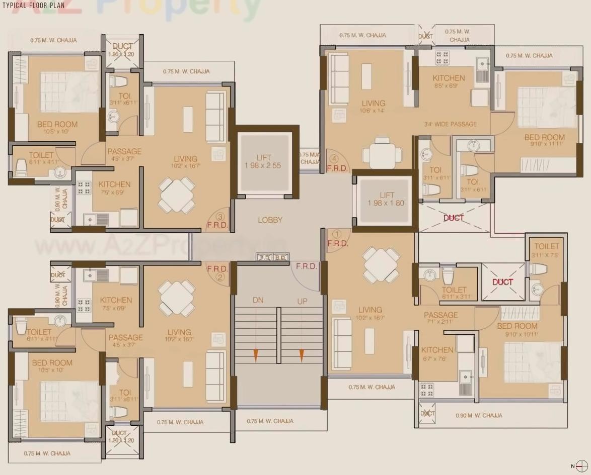 Layout of real estate project Ruparel Elara located at Borivali, MumbaiSuburban, Maharashtra