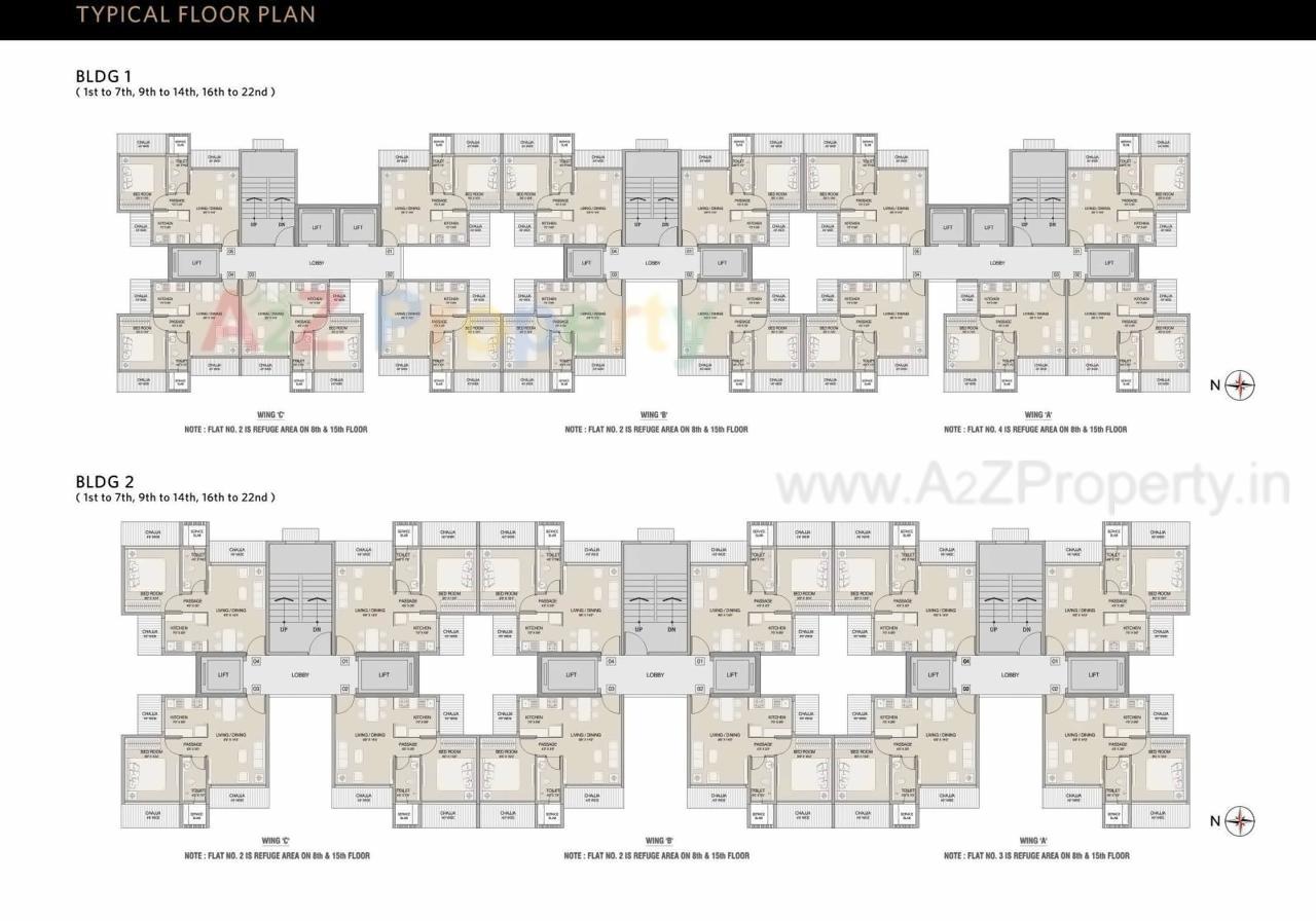 Layout of real estate project Ruparel Optima located at Borivali, MumbaiSuburban, Maharashtra