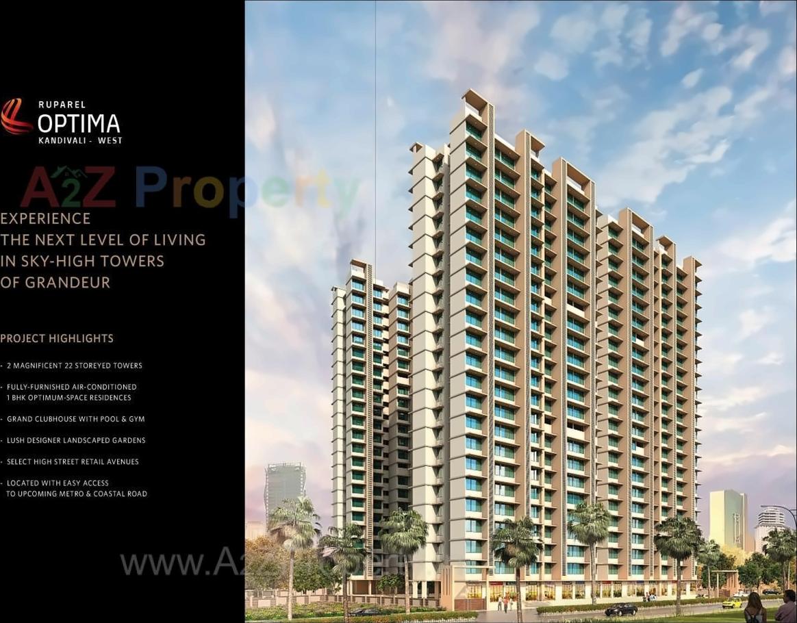 3D Elevation of real estate project Ruparel Optima located at Borivali, MumbaiSuburban, Maharashtra