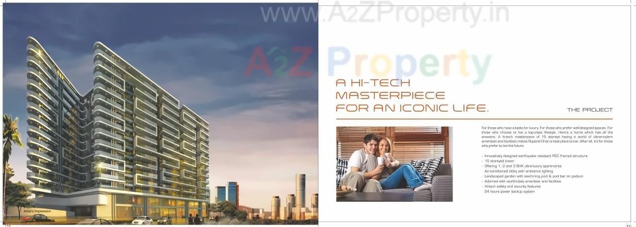 3D Elevation of real estate project Ruparel Orion located at Kurla, MumbaiSuburban, Maharashtra