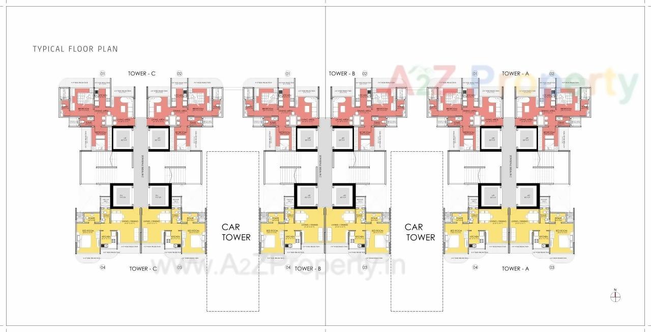 Layout of real estate project Ruparel Skygreens located at Borivali, MumbaiSuburban, Maharashtra