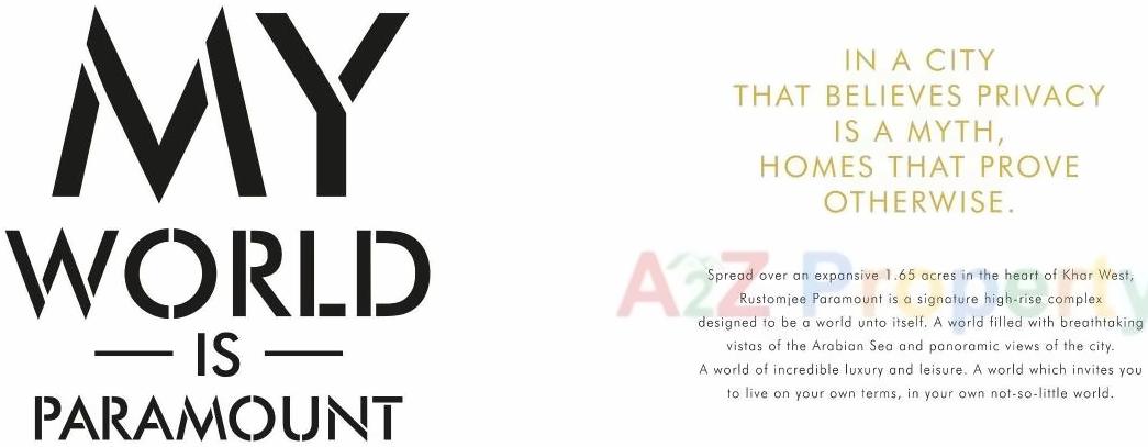  of real estate project Rustomjee Paramount located at Andheri, MumbaiSuburban, Maharashtra