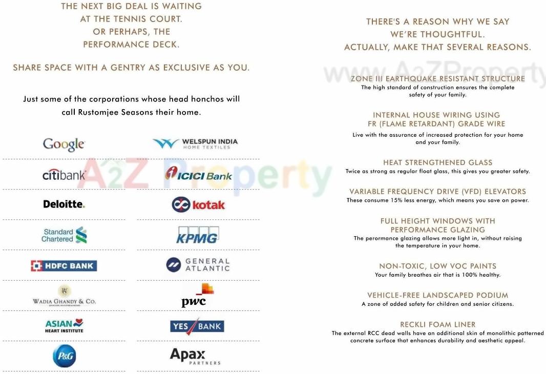  of real estate project Rustomjee Seasons located at Andheri, MumbaiSuburban, Maharashtra