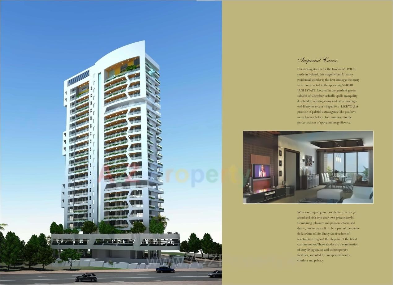 3D Elevation of real estate project Sabari Ashville located at Kurla, MumbaiSuburban, Maharashtra