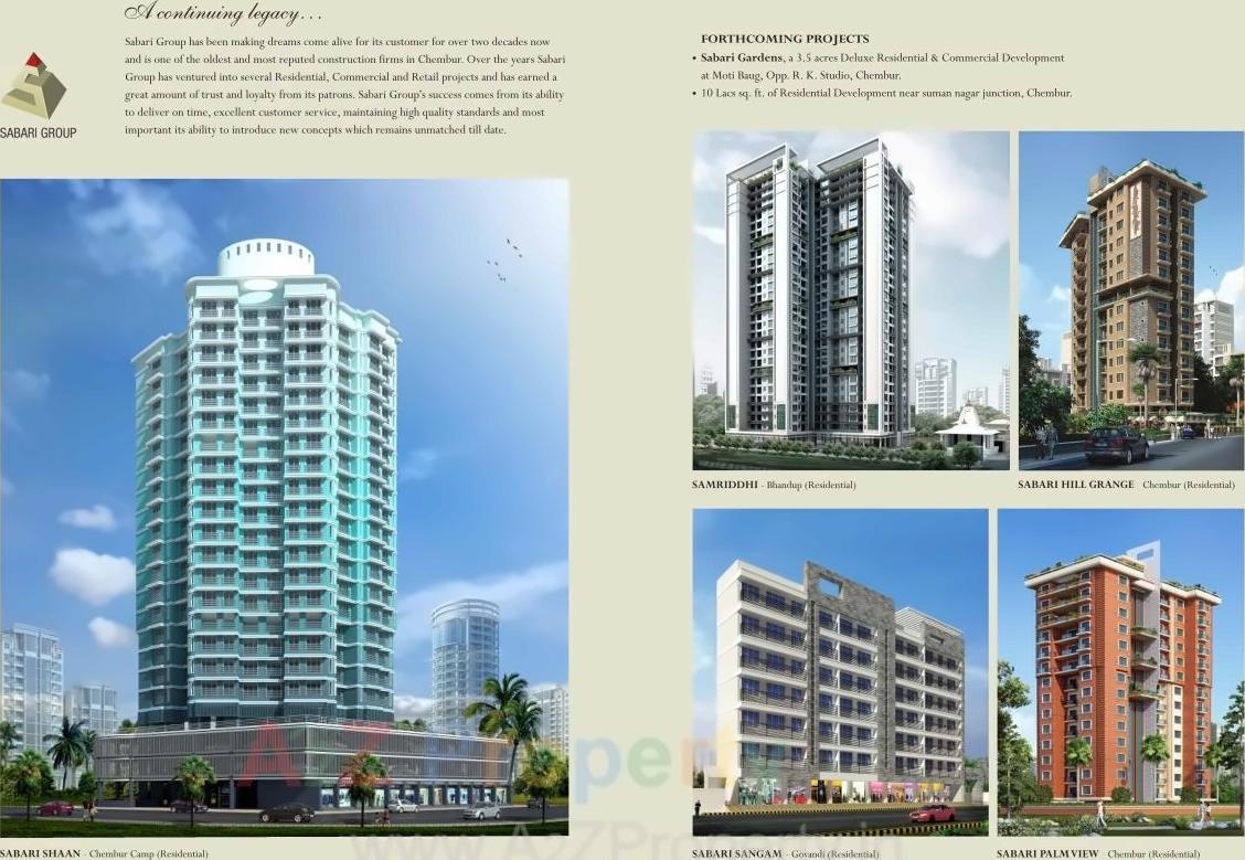 3D Elevation of real estate project Sabari Ashville located at Kurla, MumbaiSuburban, Maharashtra