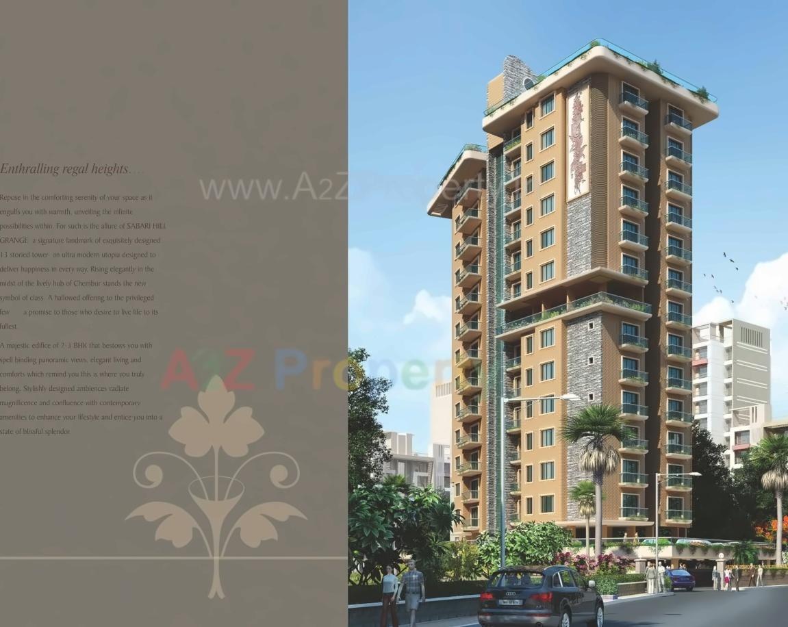 3D Elevation of real estate project Sabari Hillgrange located at Kurla, MumbaiSuburban, Maharashtra