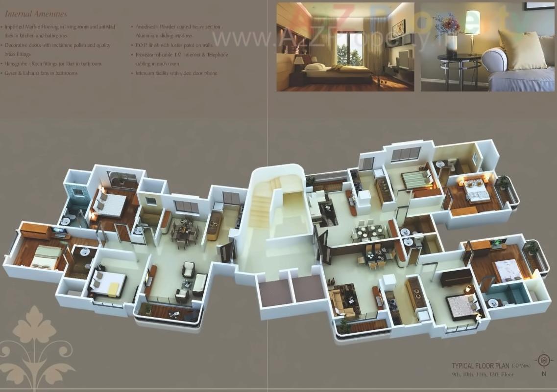 Layout of real estate project Sabari Hillgrange located at Kurla, MumbaiSuburban, Maharashtra