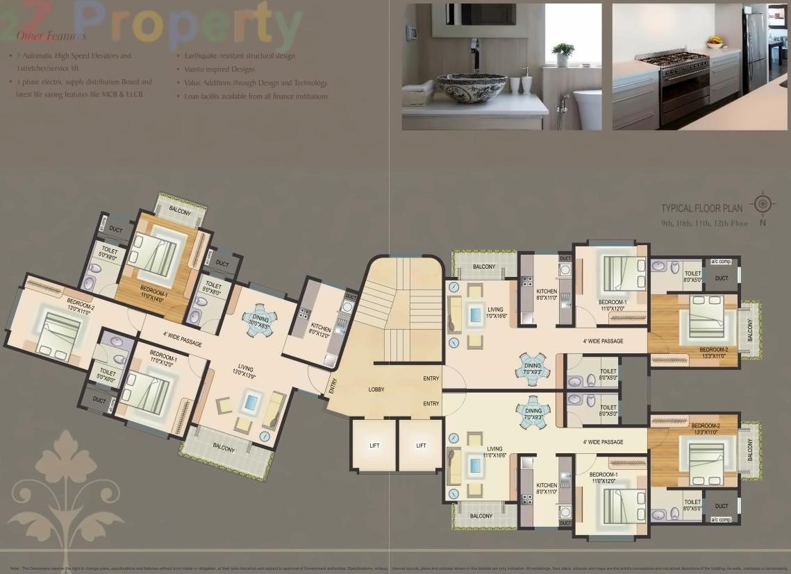 Layout of real estate project Sabari Hillgrange located at Kurla, MumbaiSuburban, Maharashtra